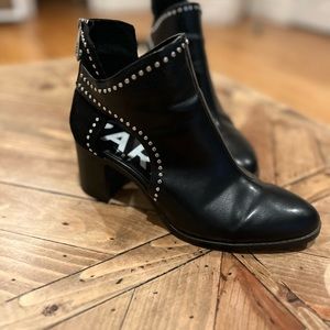 Zara Studded Cut Out Ankle Boots Size 38 / 7.5